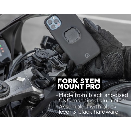 Motorcycle Phone Mount Quad Lock Motorcycle Fork Stem Mount Pro