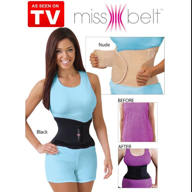 MISS BELT WAIST TRAINER BLACK COLOR