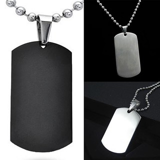 MASCULINE DOG TAG STAINLESS STEEL
