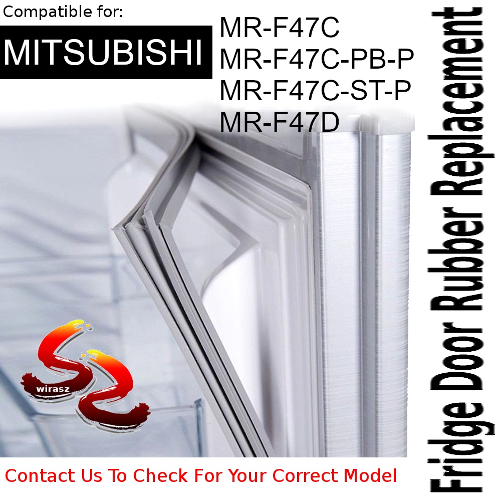 Mitsubishi Refrigerator Fridge Door Seal Gasket Rubber Replacement MR ...