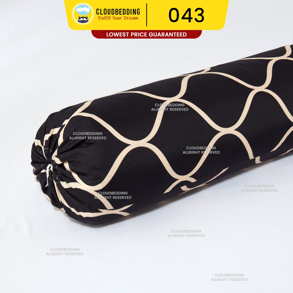 Premium Cotton Bolster Case Sarung Corak/ Bolster Pillow Case Cover