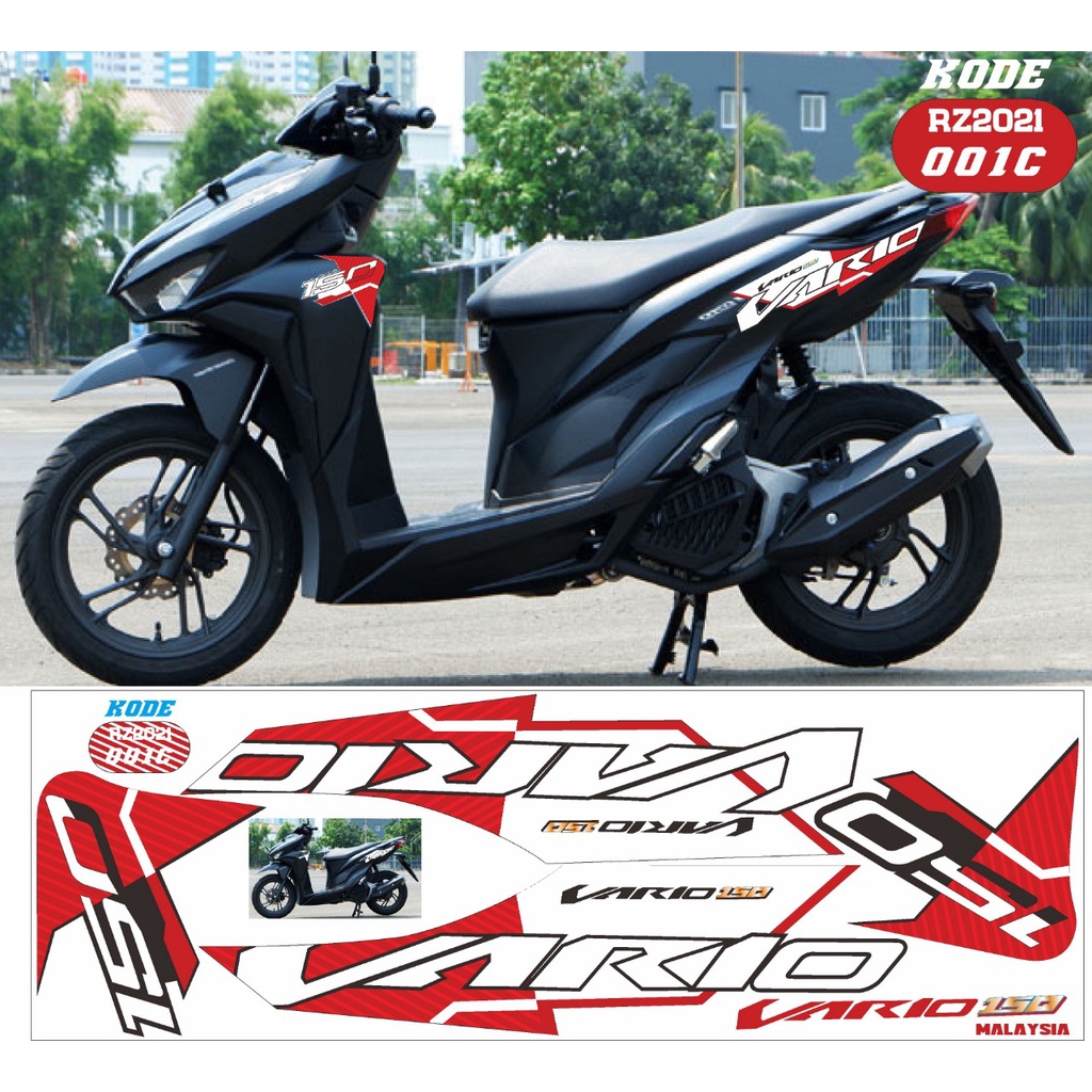 Striping sticker Pole decal honda all new vario 150 2018-2020 | Shopee ...