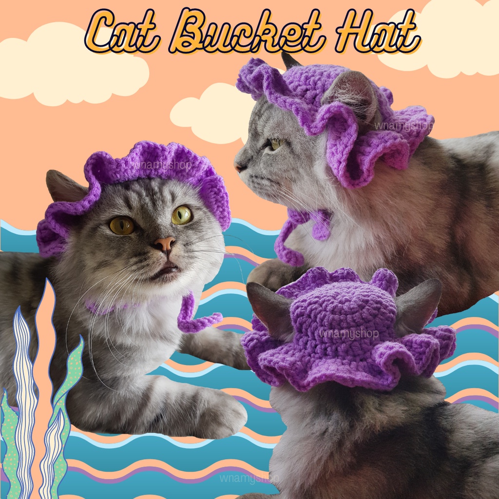 Cute Bucket Hat for Cats