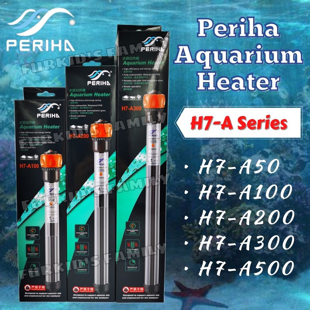 Periha Submersible Aquarium Heater Fish Tank H7A50/A100/A200/A300/A500