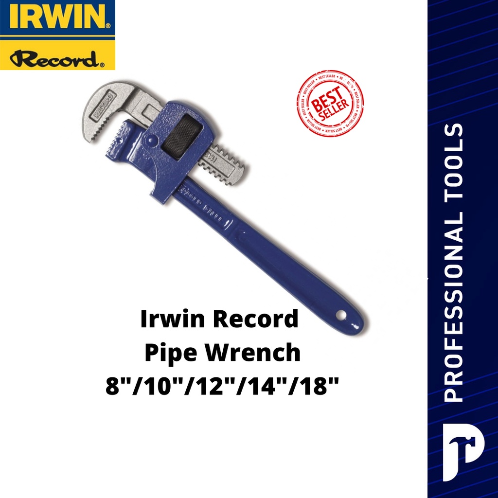 IRWIN RECORD Pipe Wrench England 8