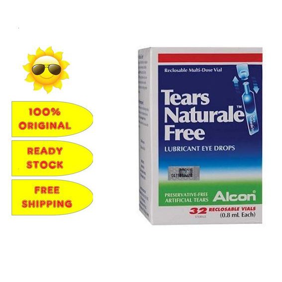 Tears Naturale Free Lubricant Eye Drops 0.8ml x 32 (READY STOCK ...