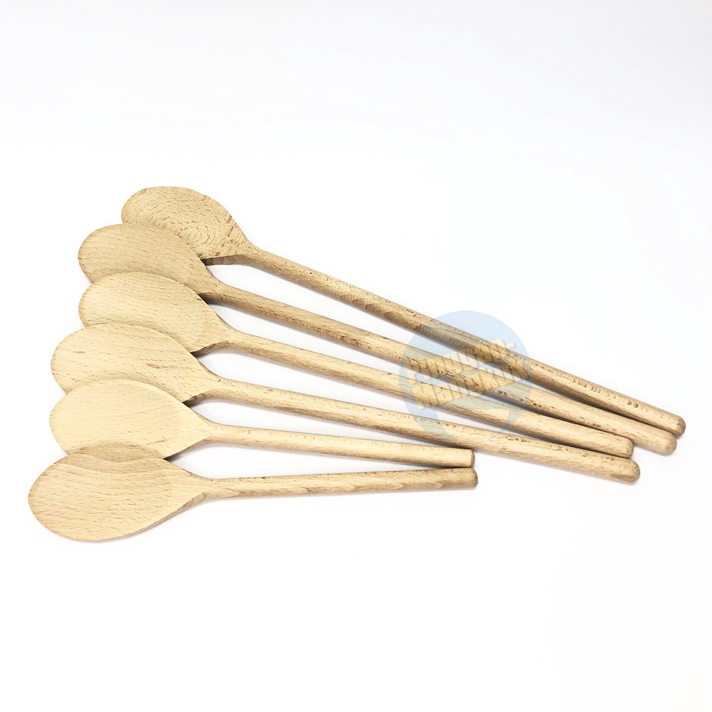 Wooden Spoon Wooden Spatula Mixing Spoon | Shopee Malaysia