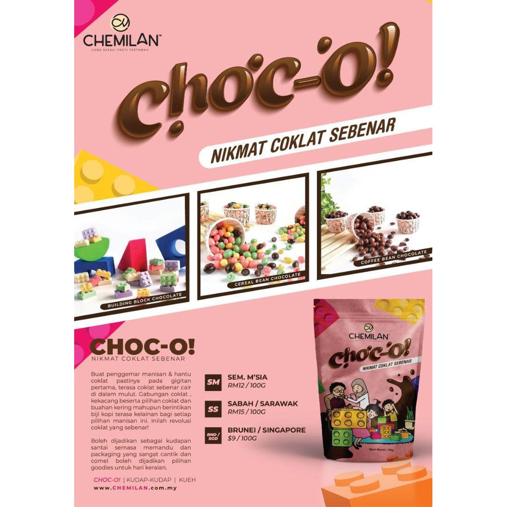 CHEMILAN CHOC - O 100g - Lazat - Rasa Coklat Sebenar - Pujaan Ramai ...