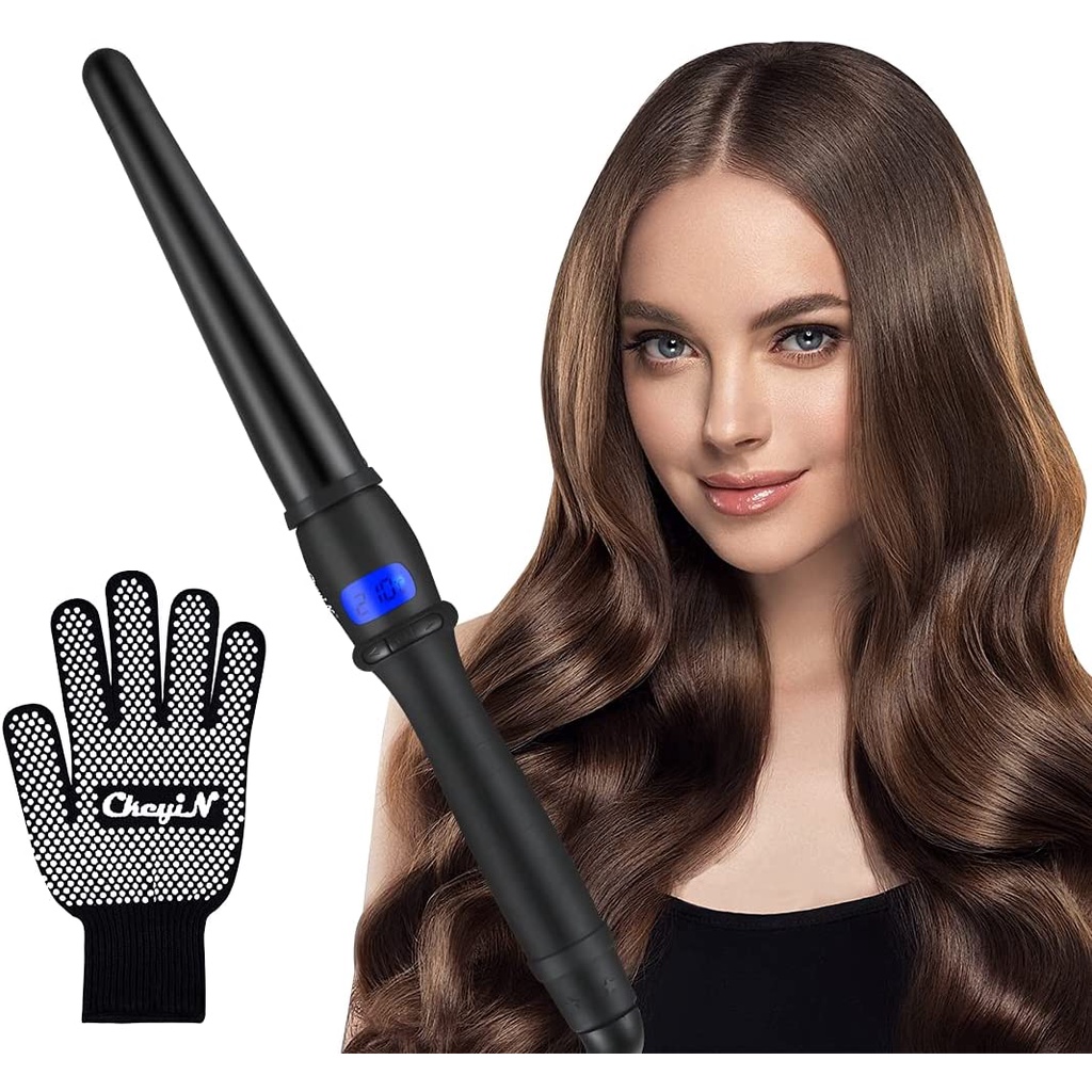 CkeyiN Curling Wands 2532mm Curling Irons for Long&Short Hair w Glove