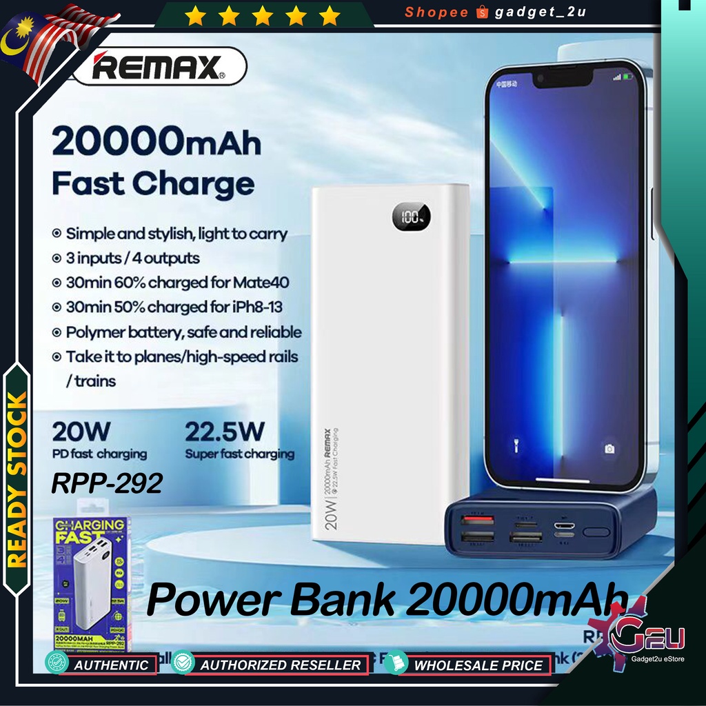 Original Remax RPP-561 20K mAh Cabled / RPP-292 20K mAh / RPP-189 ...