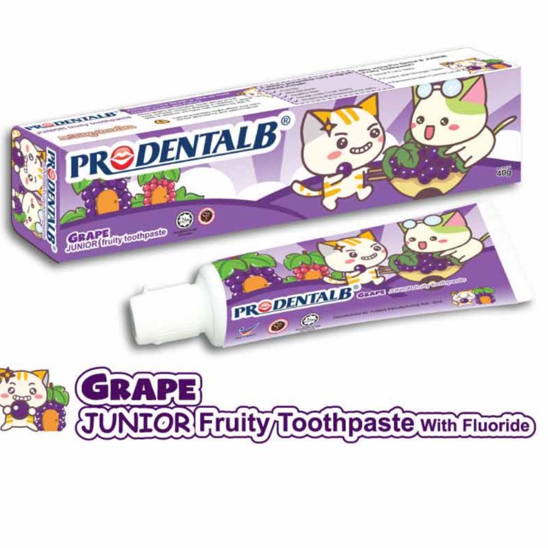 PRODENTAL B TOOTHPASTE 60G - JUNIOR FRUITY GRAPE | Shopee Malaysia