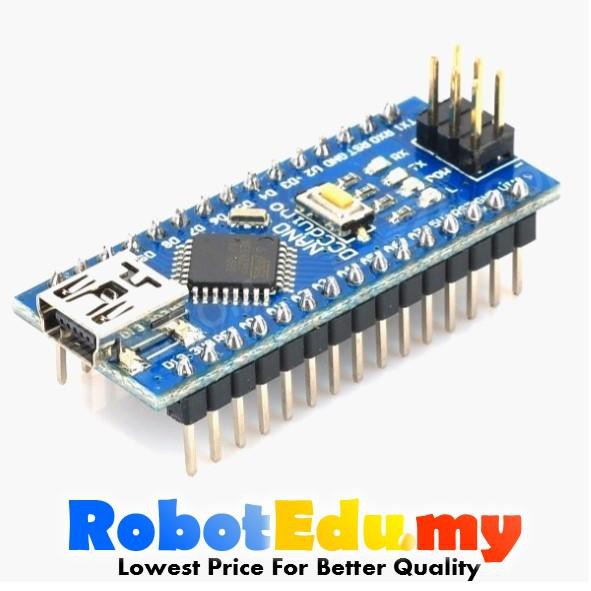 Atmega328P Nano (Compatible Version CH340G) USB Mini Cable (Small Type UNO R3 Board )Ready Stock in Malaysia for Arduino