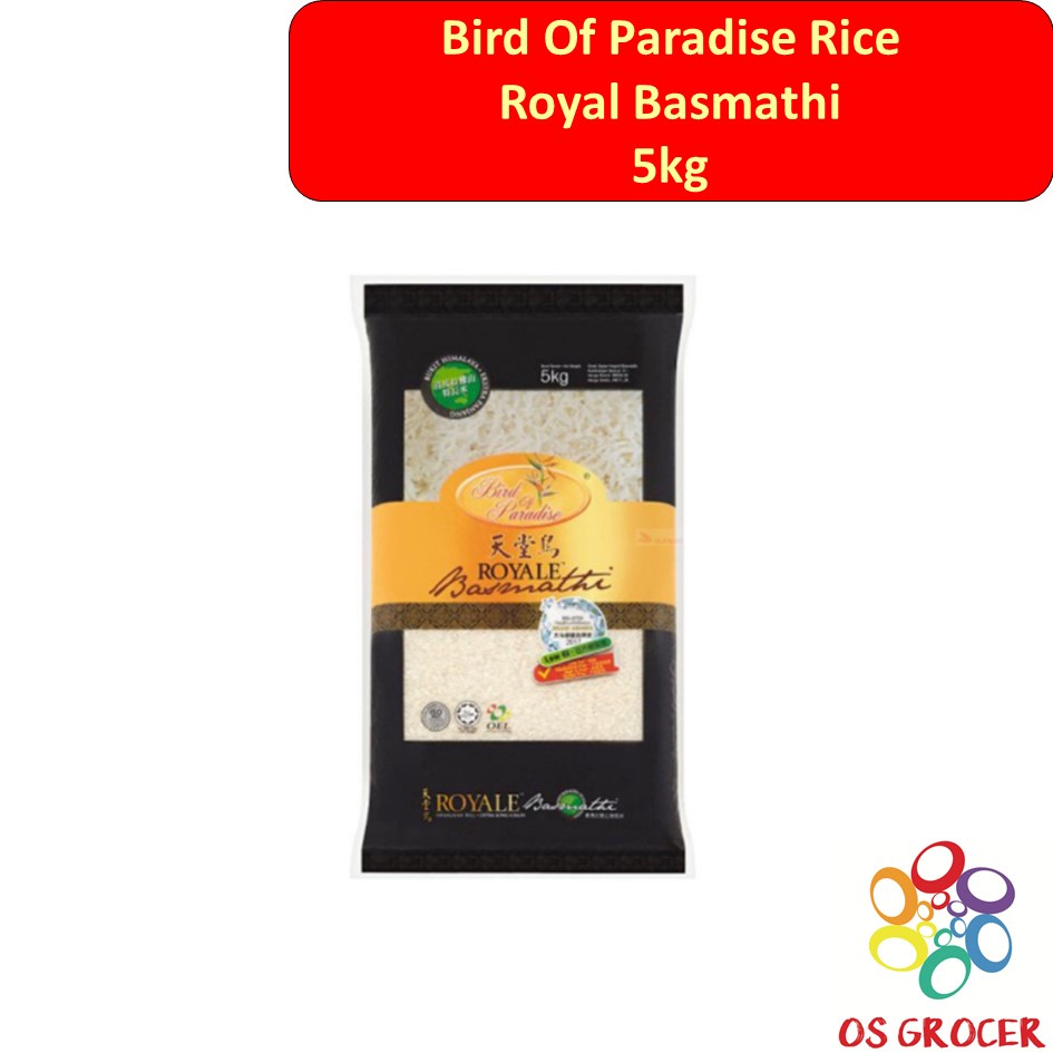 Bird Of Paradise Royal Basmathi Rice 5kg | Shopee Malaysia
