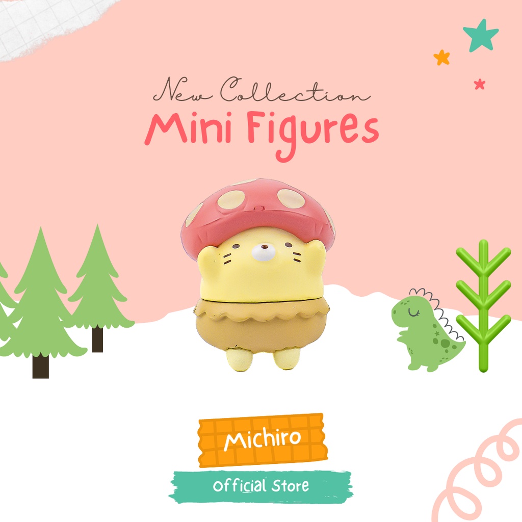 Michiro Action Figure Display Doll Anime Mini Statue Cute Glass Cake ...