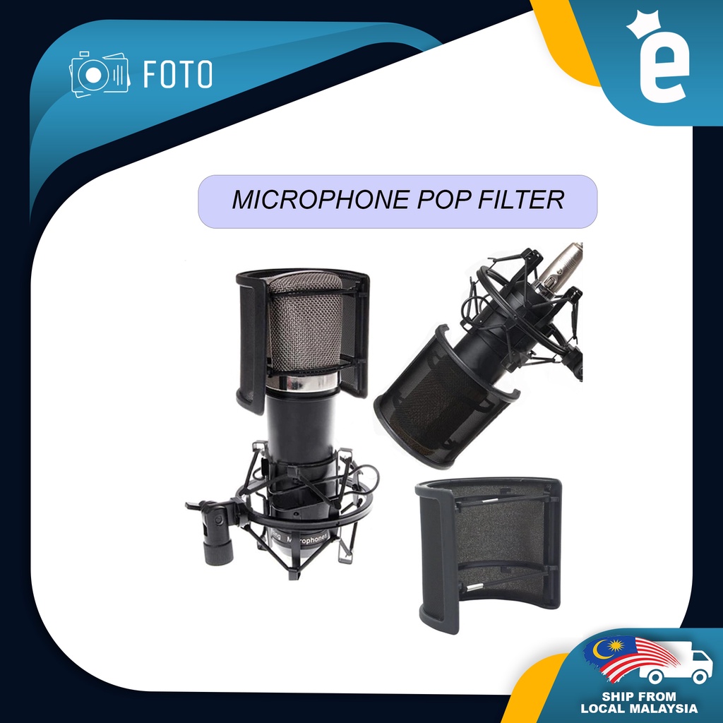Microphone Pop Filter Multilayer Ushaped Microphone Recording Studio