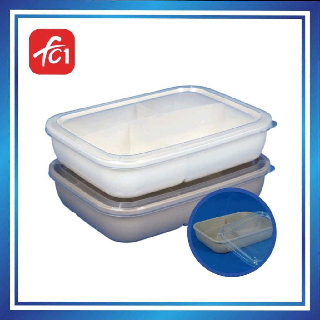 4 Compartment Divided Lunch Box Food Container Bento Inner Partition ...