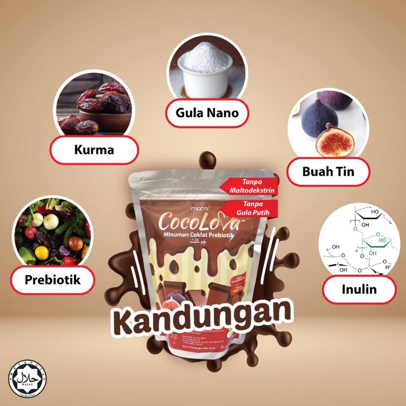 PENAWAR SEMBELIT MINUMAN COKLAT COCOLOVA ( prebiotik mengandungi inulin ...