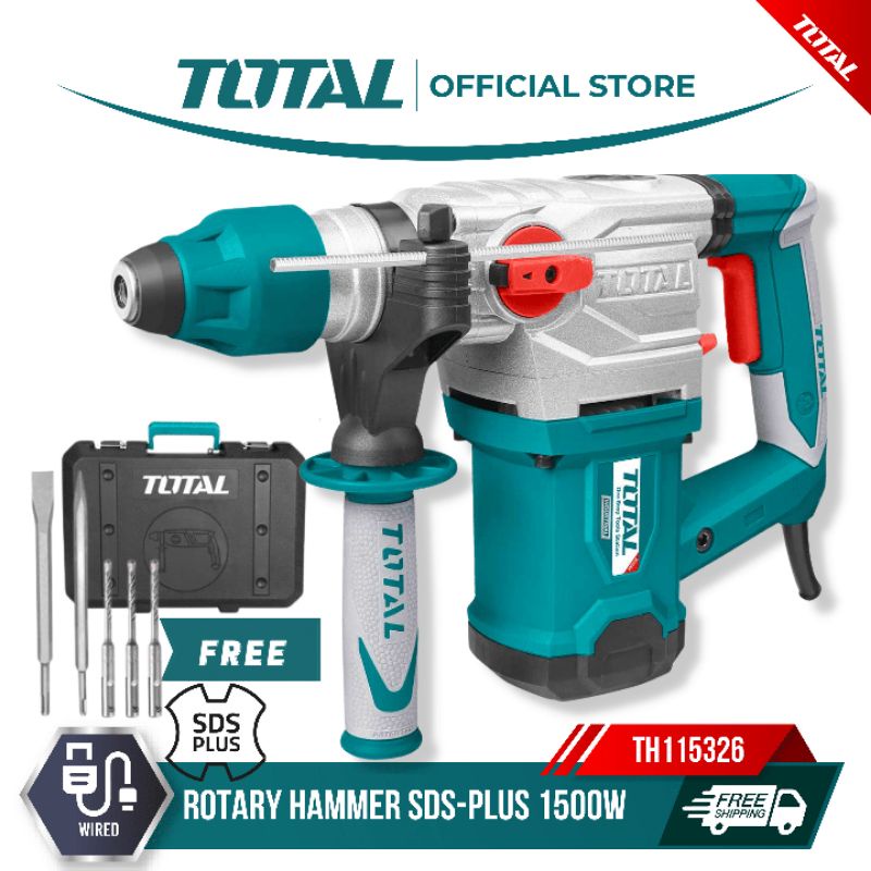 Total rotary hammer discount 1500w