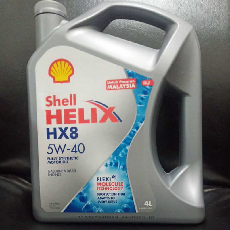 Original Shell Helix Fully Synthetic HX8 5W-40 Engine Oil | Shopee Malaysia