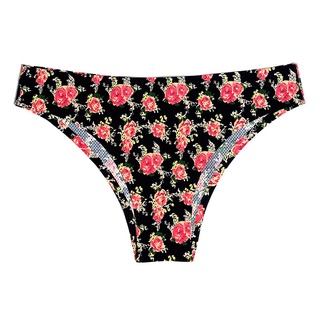 Seamless Panties Women Underwear Sexy Lingerie Thongs Print Mesh