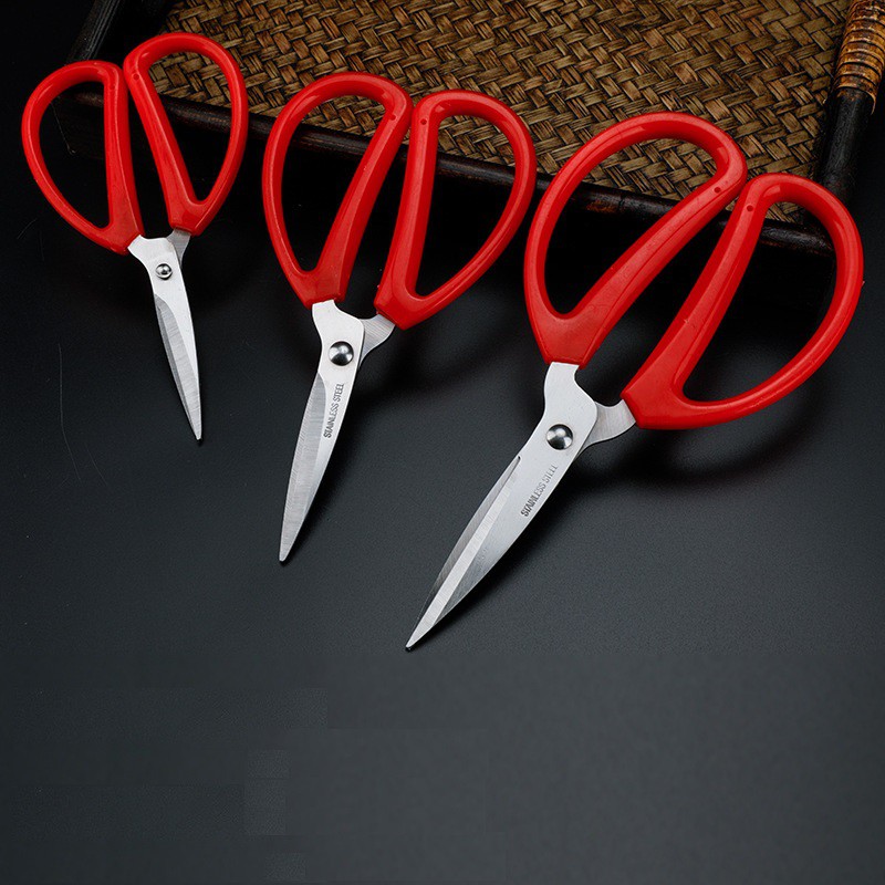 Stainless Steel Red Handle Scissor | Shopee Malaysia