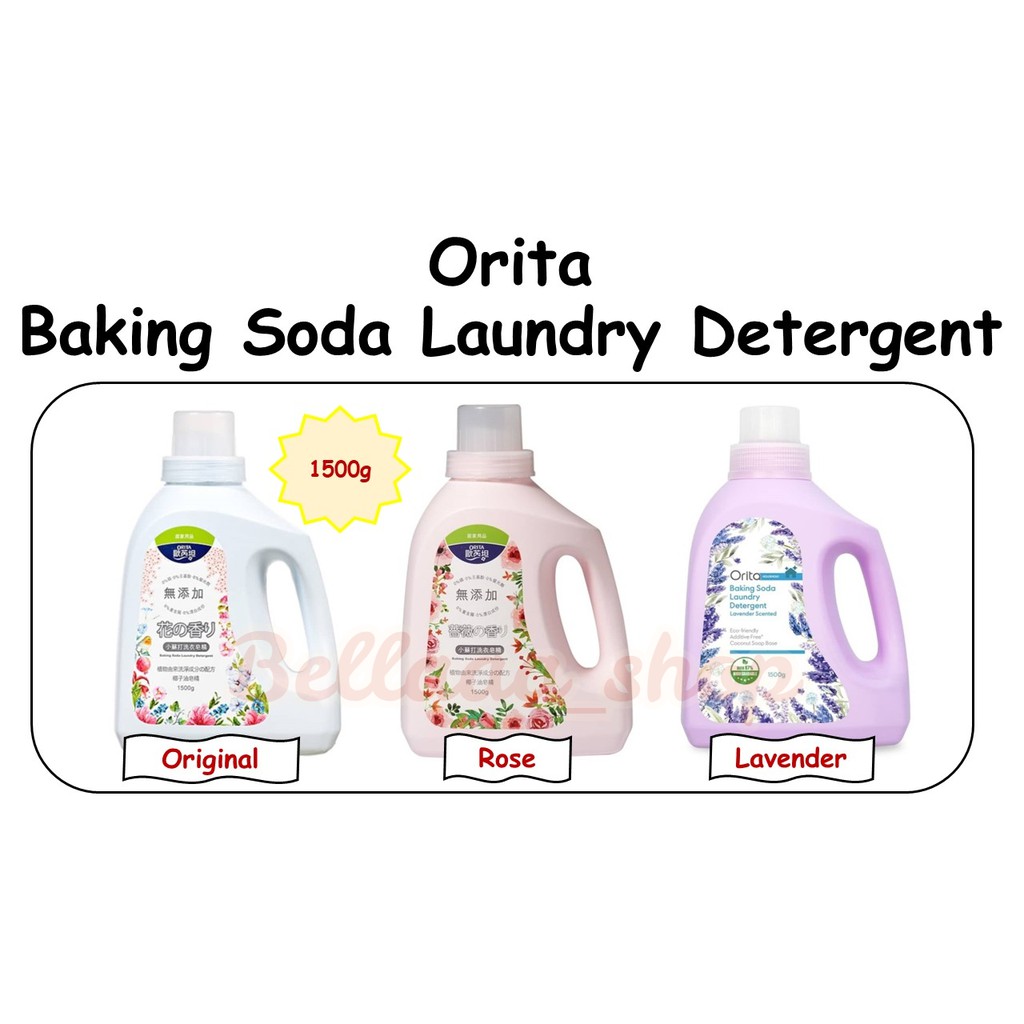 Orita Baking Soda Laundry Detergent 1500g Original / Rose | Shopee Malaysia