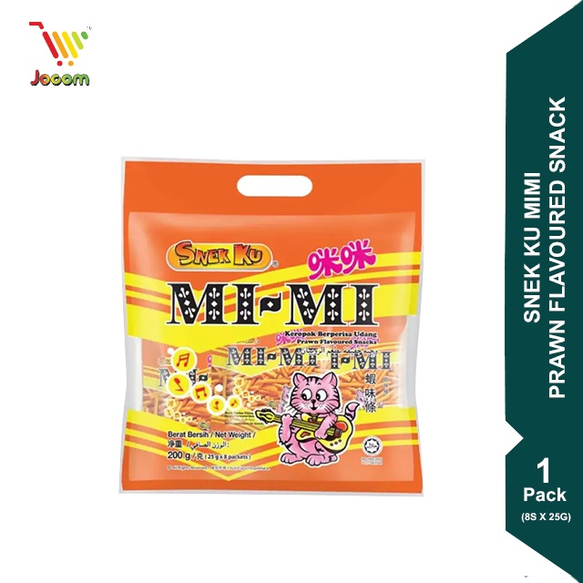 SNEK KU Mimi Prawn Flavoured Snack (8s x 22g) [KL & Selangor Delivery ...