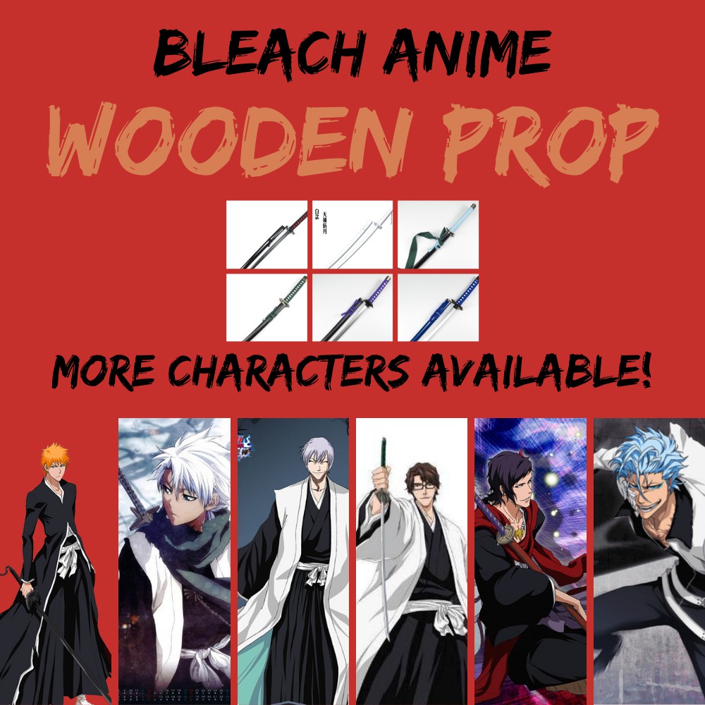 PRE ORDER 1:1 Japanese Wooden Anime Bleach Cosplay Toy Props Rukia Ichigo  Toshirou | Shopee Malaysia