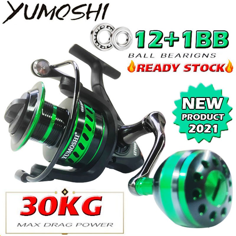 🔥READY STOCK🔥 Yumoshi Max Drag 30kg Power12+1BB All Metal wire