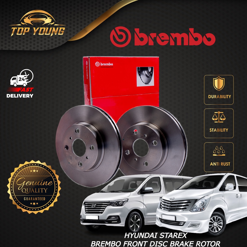 BREMBO HYUNDAI GRAND STAREX FRONT (FW) (DEPAN) OR REAR (BELAKANG)100% ...