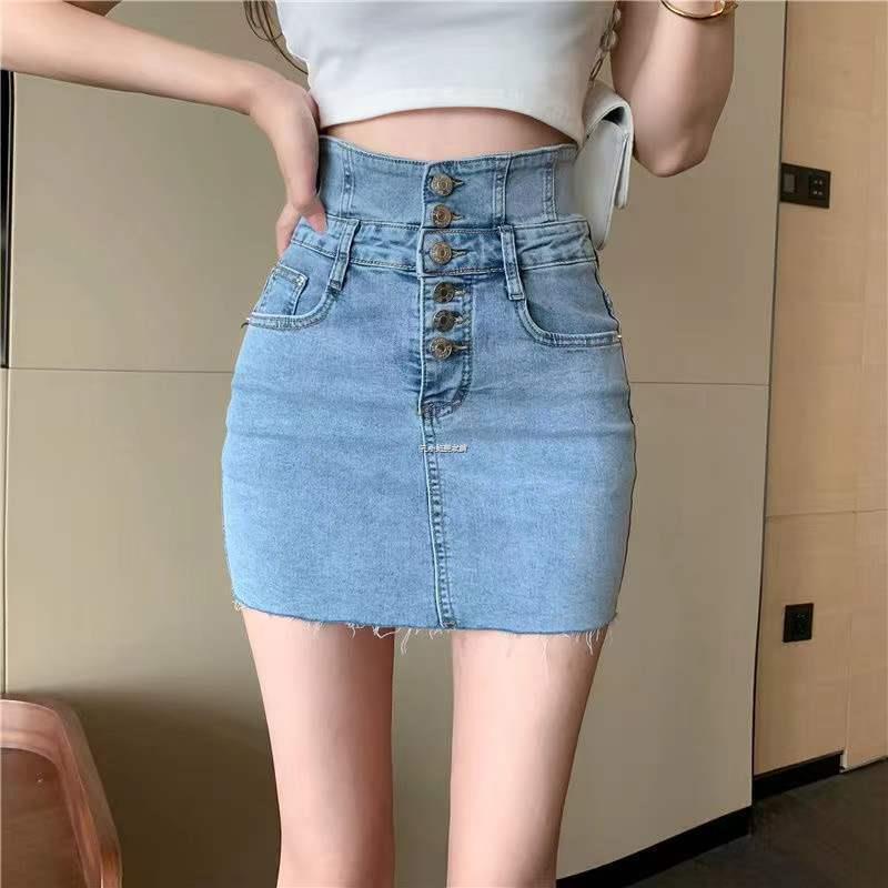 Korean Style Women's Clothing Monopoly Short Skirt Denim Shorts Mini ...