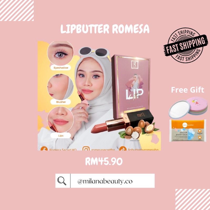 LIPBUTTER ROMESA (Semimatte velvet) | Shopee Malaysia