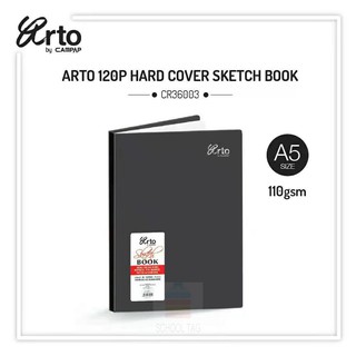 Campap Arto - A3 / A4 / A5 Hard Cover Sketch book (Acid free drawing paper,  120 pages)