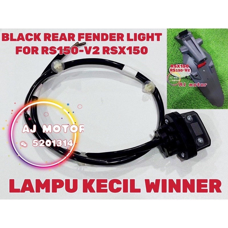HONDA RSX150 RS150 V2 V3 LICENSE LIGHT NUMBER PLATE REAR FENDER RS RSX