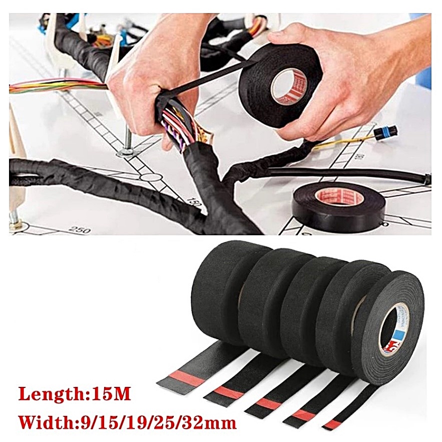 Harness Tape Adhesive Wiring Loom Cloth Fabric Tape Sound Isolation ...