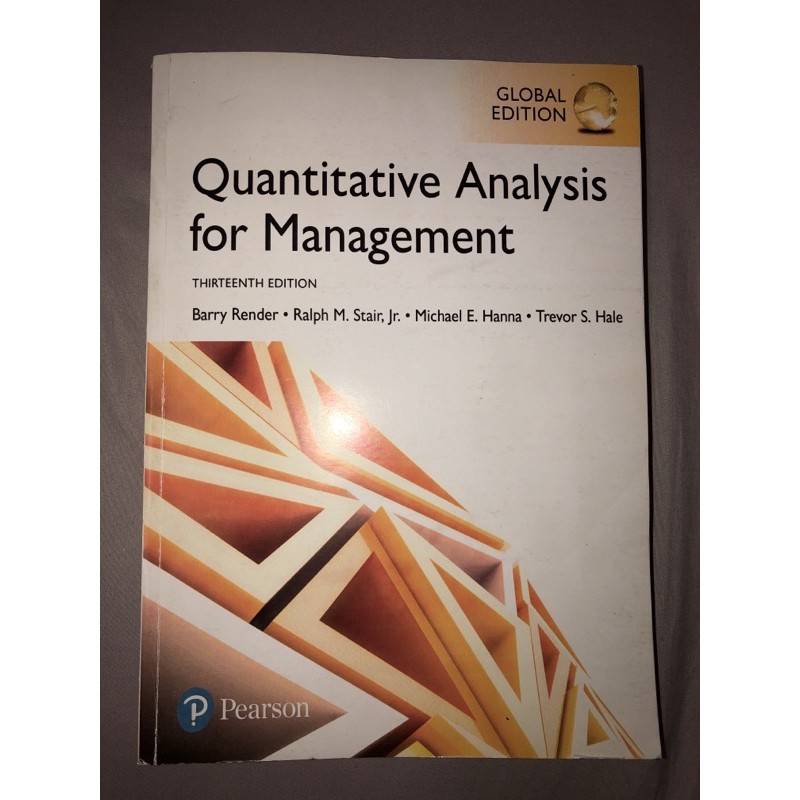 Business Quantitative Analysis For Management textbook | Shopee