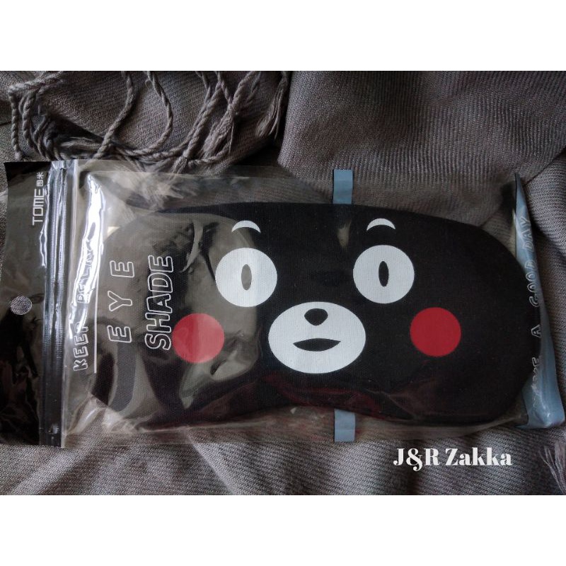 Kumamon Face Cartoon Eyeshade熊本熊卡通眼罩 | Shopee Malaysia