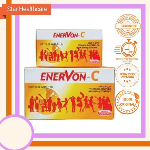 Enervon C 100+30s Vitamin C 500mg + B Complex [Exp date12/2023