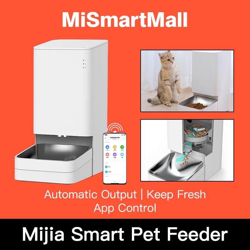 【Ready Stock】Xiaomi Mijia Smart Pet Feeder Food Dispenser Automatic