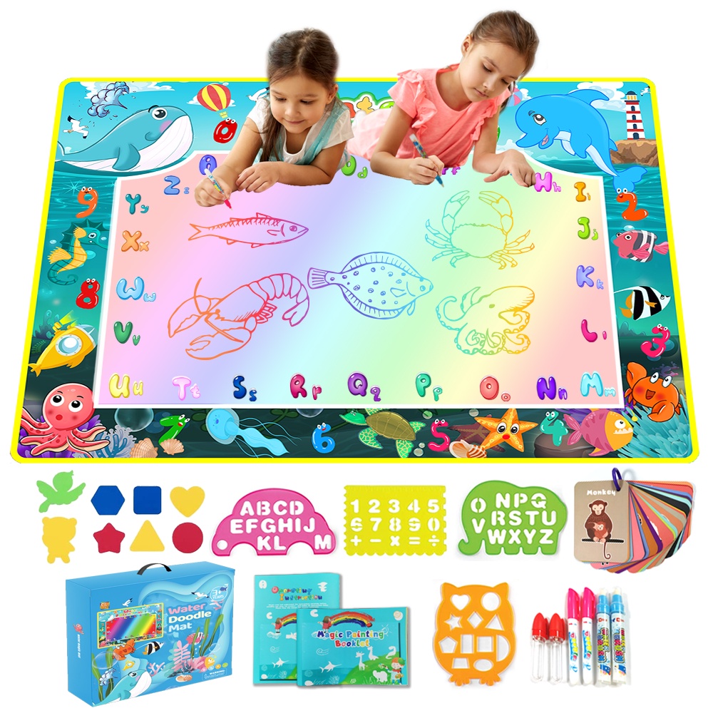 Drawing Painting Writing Water Doodle Mat for Toddlers Age 3 Years