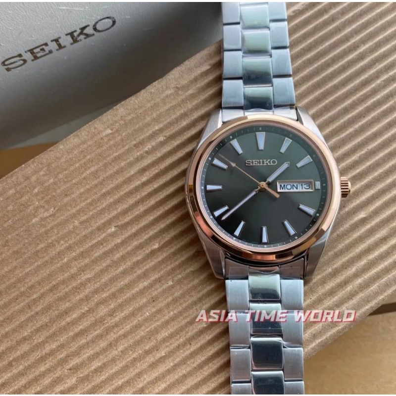 Seiko SUR344P1 Classic Men s Sapphire Glass Watch with 100m