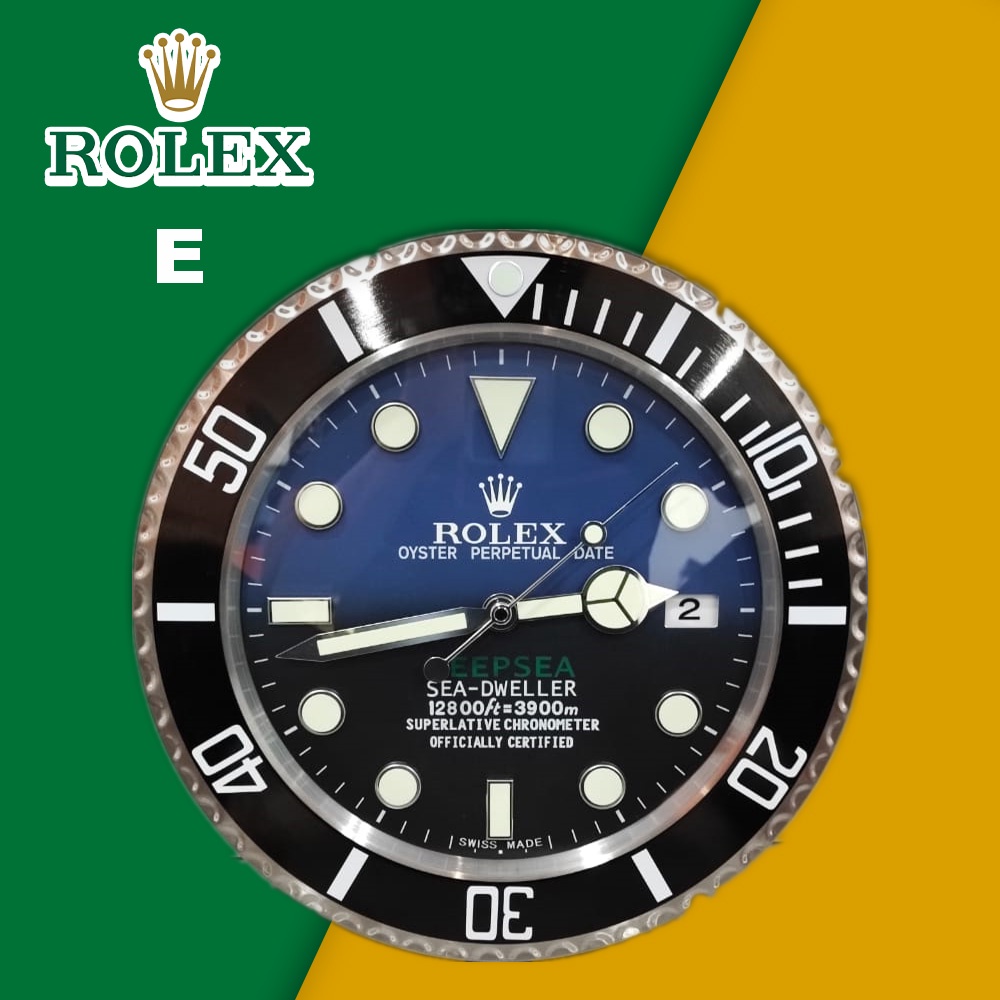ROLEX Stainless Steel Wall Clock Living Room / GMTMaster / Jam Dinding