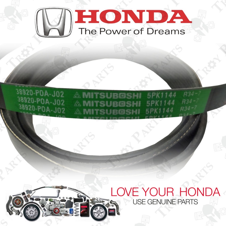 Original Honda Fan Belt 38920-P0A-J02 for Honda City SEL Jazz SAA ...