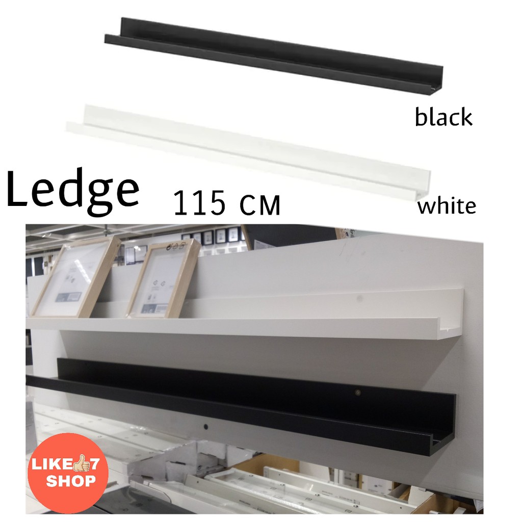 IKEA MOSSLANDA Picture,Nails polish,Accessories ledge (black,white