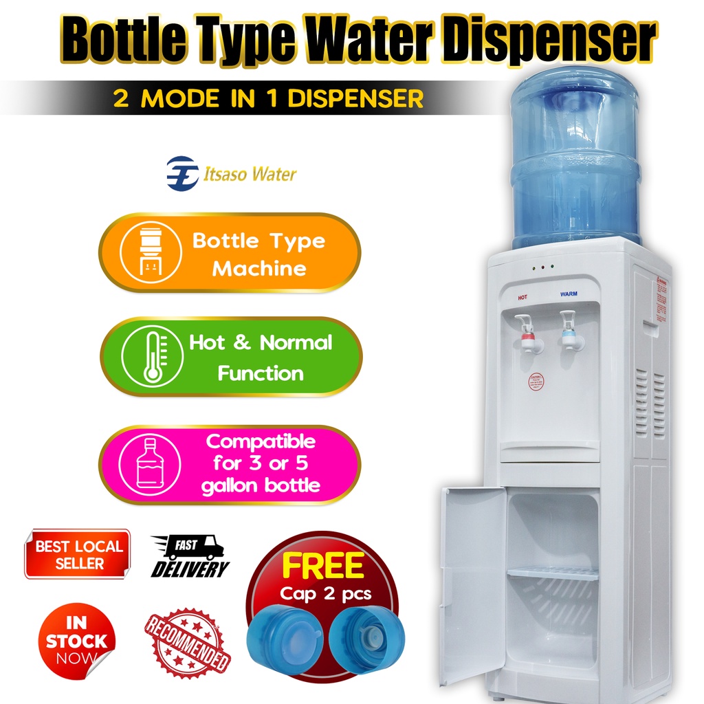 Bottle Type Hot Normal Floor Standing Water Dispenser | Shopee Malaysia