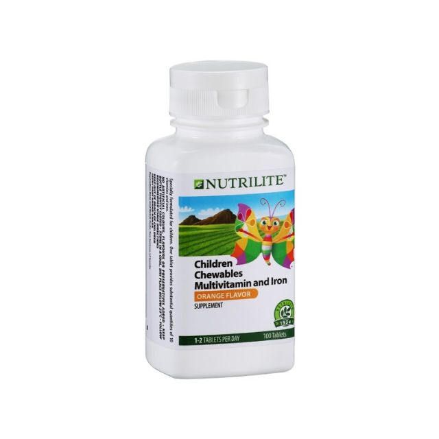 NUTRILITE Chewables Multivitamin And Iron Supplement (100 Tab) Shopee