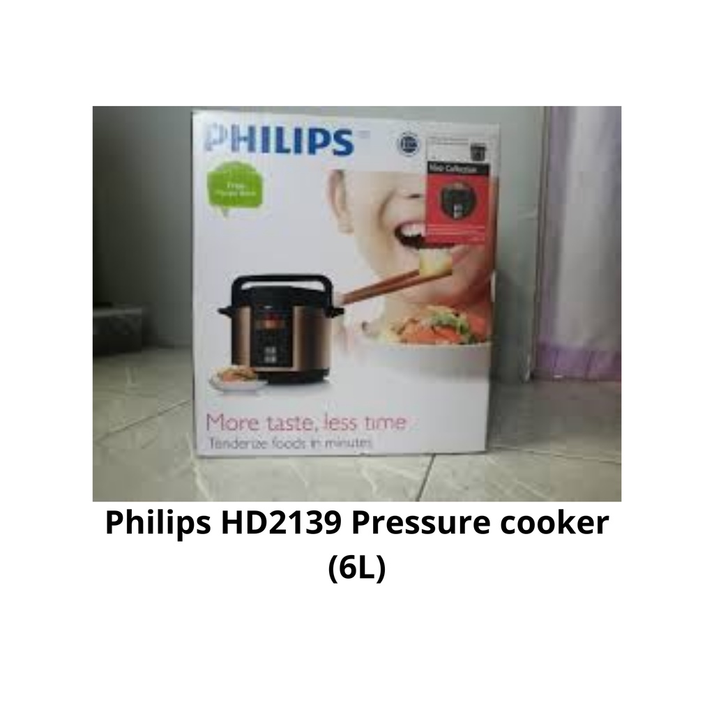PHILIPS HD2139/60 PRESSURE COOKER, 6L, PRESS TOUCH Shopee Malaysia