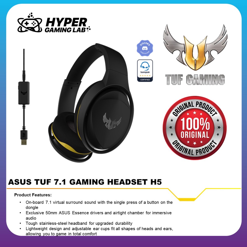 Tuf gaming h5 7.1 hot sale