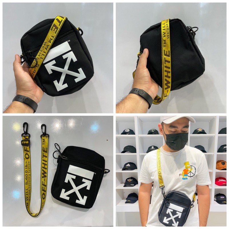 Sling bag off store white