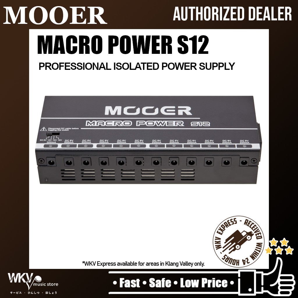 Mooer Macro Power S12 Professional Isolated Power Supply (S12) | Shopee ...